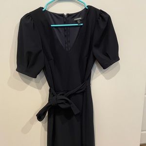 Express Puff Sleeve tie waist sheath dress size XS